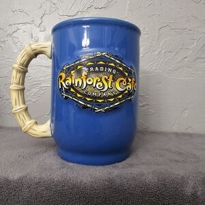 Rainforest Cafe coffee cup mug raised 3D logo